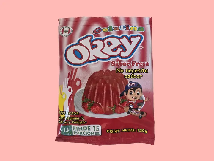Gelatina Okey Fresa